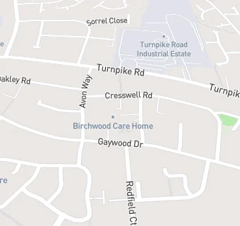 map for Waterfall Elior Ltd at Birchwood Care Home