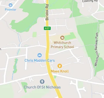 map for Lunch Club (Whitchurch United Reformed Church)