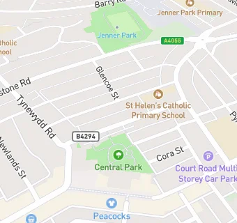 map for St Helens Parish Hall