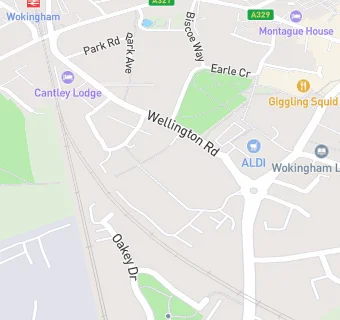 map for Wokingham Superbowl