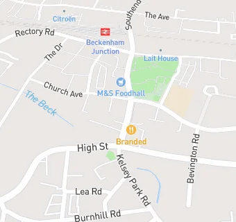 map for Beckenham Pharmacy