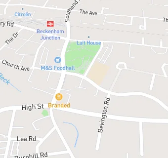 map for Beckenham Dental Centre