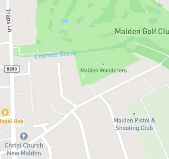 map for Malden Wanderers Cricket & Lawn Tennis Club