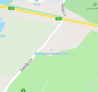 map for Orpington Golf Centre - Ruxley Clubhouse Bar