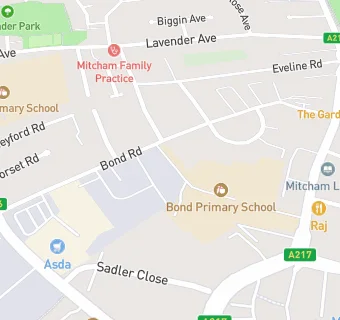 map for Bond Primary School
