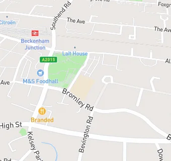 map for Bromley Road Primary School