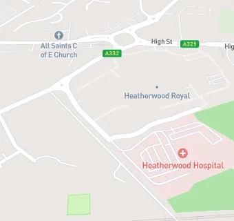 map for Green Meadows Surgery