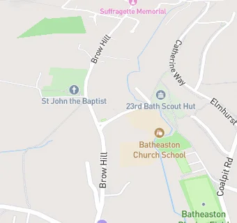 map for Batheaston Church School