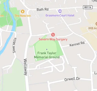 map for Keynsham Cricket Club