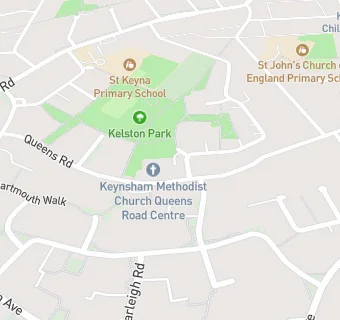 map for Queens Road Methodist Church Pre-School