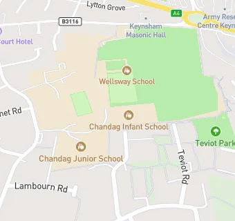 map for Chandag Junior School - Breakfast/ After School Club