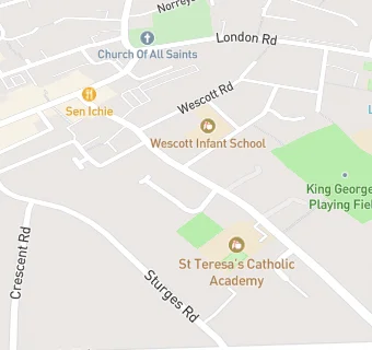 map for St Teresa's Catholic Primary School, Wokingham