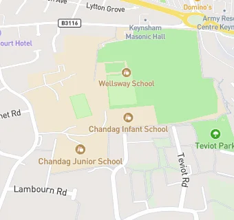 map for Chandag Infant School