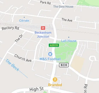 map for Beckenham Supermarket