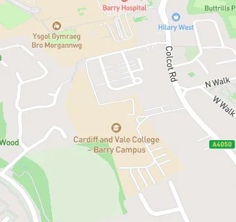 map for Cardiff and Vale College Childcare Centre