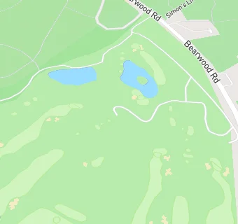 map for Bearwood Lakes Golf Club