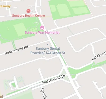 map for Sunbury Dental Practice