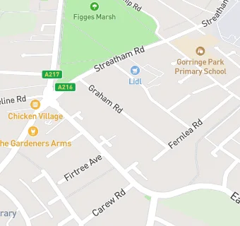 map for Graham Road Surgery