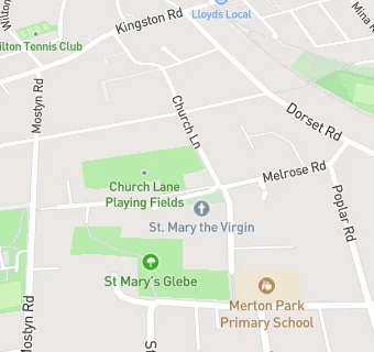 map for St Marys Church Hall