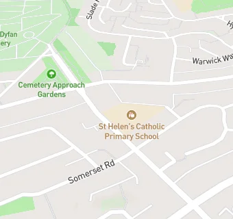 map for St Helen's R.C. Junior School