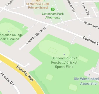 map for Old Wimbledonians Association