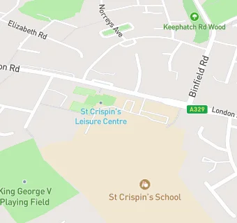 map for St Crispin's School