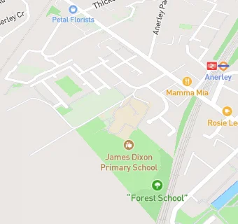 map for Anerley Primary School