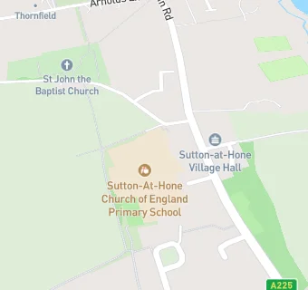 map for Sutton-at-Hone CofE Primary School