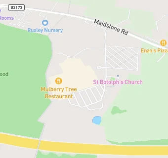 map for Ruxley Manor Mulberry Tree & Food Hall