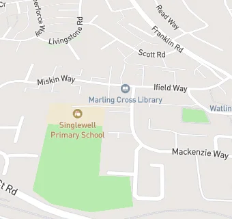 map for Old Road West Surgery - Mackenzie Way (Branch Surgery)