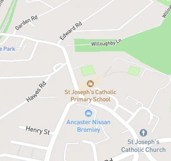 map for St Joseph's Catholic Primary School