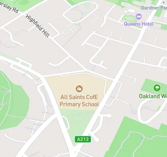 map for All Saints Infant School