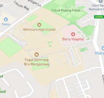 map for Ysgol Bro Morgannwg