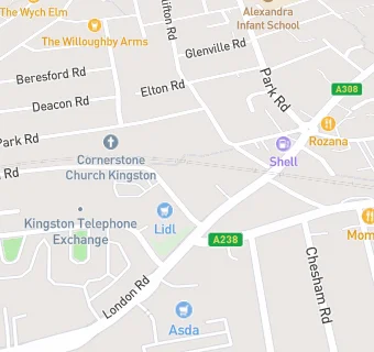 map for Alcohol Delivery Kingston