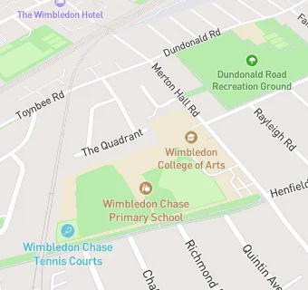 map for Wimbledon Chase County Middle School
