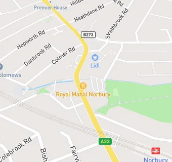 map for Royal Mahal Norbury