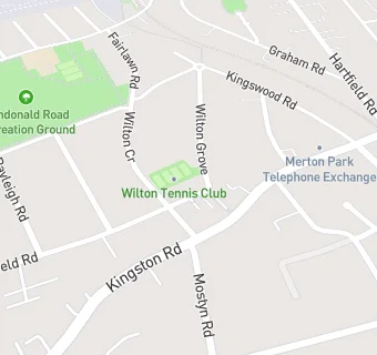 map for Wilton Lawn Tennis Club