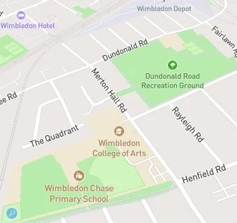 map for Wimbledon College Of Art