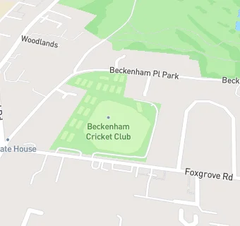 map for Beckenham Sports Club