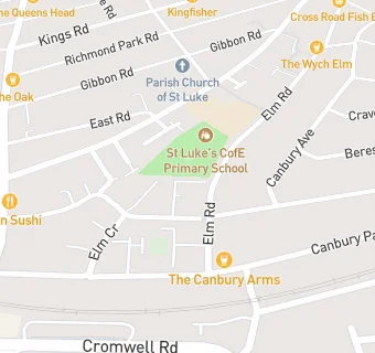 map for Canbury Medical Centre