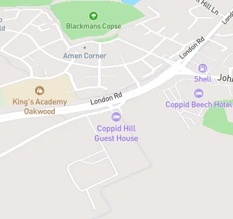 map for Coppid Hill Guest House