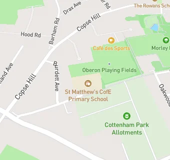 map for Cater Link at St Matthew's Primary School