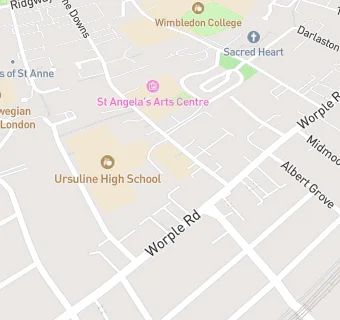 map for Hall School Wimbledon