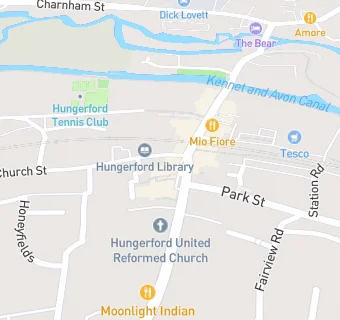 map for Town & Manor Of Hungerford