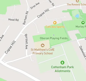 map for St Matthew's CofE Primary School