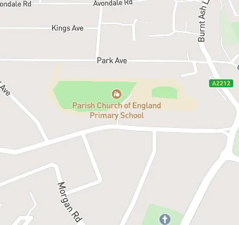 map for Parish C Of E Primary School