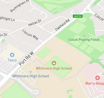 map for Whitmore High School