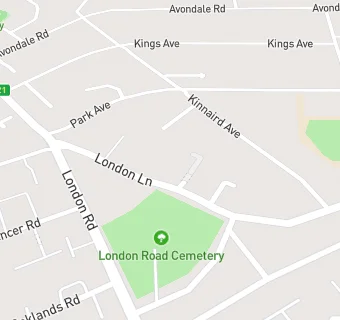 map for London Lane Clinic