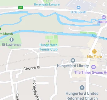 map for Hungerford Surgery