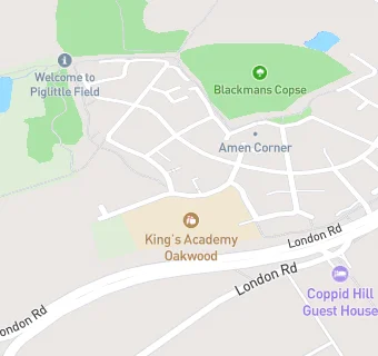 map for King's Academy Oakwood